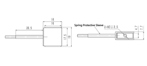 Calibtec thông minh mini căng thẳng nén 16mm 1kg Tải tế bào cảm biến - Product Image 6