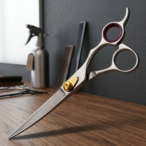 ASAP Professional 6-Inch Stainless Steel Right-Handed Hair Cutting <b>Barber</b> Scissors with Sharp <b>Blade</b> Steel Handle for Salon Use - Product Image 1