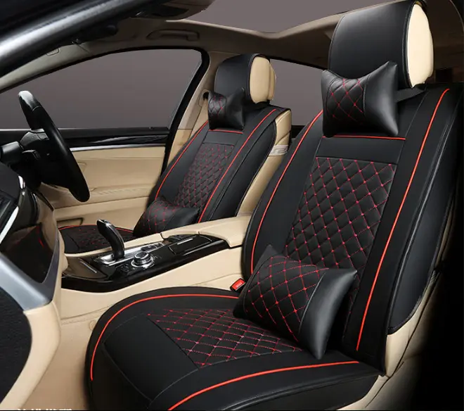 سوزوكي X100 جلد PVC الأكثر مبيعاً أغطية مقاعد السيارة الرياضية حقيبة OPP مقعد رياضي YH مجموعة كاملة عالمية فاخرة جميع مجموعات السيارات 20