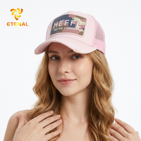 Casquette Trucker Personnalisée 6 Panneaux en Maille Intégrale, Tissu Jersey Éponge, Style Y2K Hip Hop Tendance, Idéale pour le Cyclisme et la Plage