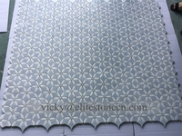Mosaïque personnalisée, mosaïque bleue, pierres naturelles pour mur extérieur, décoration de la maison, personnalisation du mur et du sol, mosaïque
