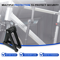 Tonyon accessoires de vélo antivol Durable Ebike serrures pliantes 1000mm 4 combinaison numérique vélo pliant serrure