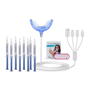 New Arrival Home Use Mini <b>Teeth</b> <b>Whitening</b> Kit LED Blue Light 16 Leds Whiten Pen Multi-Purpose Toothpaste Accessories Nature - Product Image 2
