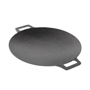 Plancha antiadherente redonda de hierro fundido para barbacoa, parrilla coreana para asar, 28/30/33cm