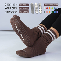 Chaussettes de Pilates personnalisées antidérapantes pour femmes, respirantes et chaudes, idéales pour le fitness et la danse