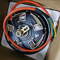 Moteur de moyeu QS 4ème génération 12 pouces 3000W sans balais 72V CC en alliage d'aluminium avec double frein à disque version écoénergétique