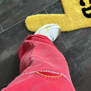 กางเกงวอร์มทรงตรงผ้าหนาแบบวินเทจสำหรับผู้ชาย คุณภาพสูง - Product Image 5