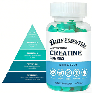 Gummies de créatine monohydrate <span class=keywords><strong>sans</strong></span> sucre 5000mg – Pré-entraînement, énergie, croissance musculaire, soutien des performances – Complément alimentaire – 60 unités - Product Image 6