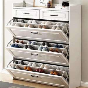 New Design Fashion Hot Sale Modern Style <b>Thin</b> Style Corridor Foyer Storage Rack Indoor Tipping Bucket Shoe <b>Cabinet</b> - Product Image 1