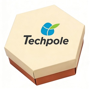 Scatola di Carta Esagonale Pieghevole Personalizzata <span class=keywords><strong>per</strong></span> Grill Arabo con Coperchio, Contenitore Alimentare Antigrasso <span class=keywords><strong>per</strong></span> Pollo Kabsa da Asporto - Product Image 4