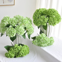 Hydrangeas artificielles bleues les plus vendues, fleurs artificielles au toucher réel (50 cm), imprimées en 3D, haute qualité, pour la décoration de mariage, décoration de la maison, style bohème