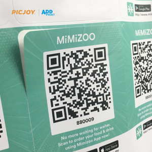 Khách Hàng Phổ Biến Mã Qr Không Thấm Nước Vinyl Sticker Mã Vạch Sticker - Product Image 2