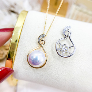 Colgante de Plata S925 WENCHI con Cuentas de 11-13mm, Accesorios DIY para Collar de Corona, Dijes de Perlas con Cuentas 10410, China - Product Image 3