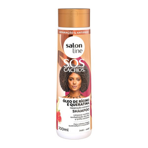 Linea salone-SOS Crows Ricino e olio di cheratina-300 Shampoo Ml - (10.14FlOz) - Product Image 3