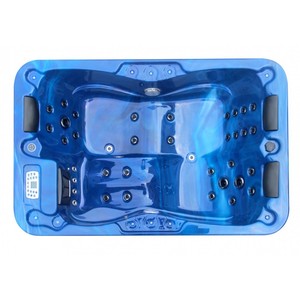 Modern 205x130x70cm Outdoor Spa With LED <b>Lighting</b> & Radio Speaker 35 Jets for 3 People Villas - Product Image 2