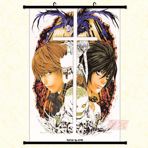 26 couleurs, 60*90cm, rouleaux muraux de haute qualité, rouleaux muraux imperméables pour les fans d'anime Death Light Yagami L Lawliet <span class=keywords><strong>Ryuk</strong></span> - Product Image 5