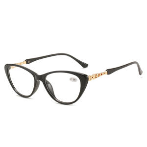 Lunettes de lecture en plastique pour femmes presbytes, logo personnalisé, oeil de chat à la mode, vente en gros - Product Image 3