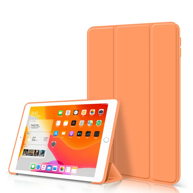 Smart Tri-fold Cover Case For iPad 10.2 2020 Cover For iPad 7th 8th Generation 10.2" Case PU Leather Tablet Flip Cover