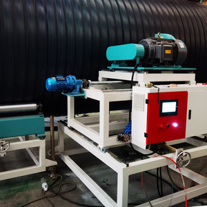 Hdpe בקוטר גדול קיר חלול ניקוז צינור צינור ייצור קו פלסטיק קו ייצור מכונת כביסה - Product Image 6