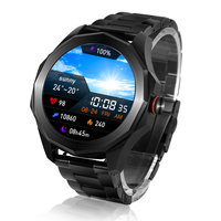 Jam Tangan Pintar BOMAXE Layar Sentuh Penuh Kaca Safir Kustom Pria Mewah Tali Baja Tahan Karat T900 Pro Max