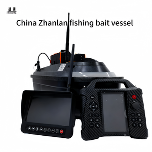 Bateau à appâts télécommandé Zhanlan Yuluda avec sonar, détecteur de poissons vidéo, quatre-en-un, positionnement GPS, catamaran 12V, Chine Zhanlan - Product Image 2