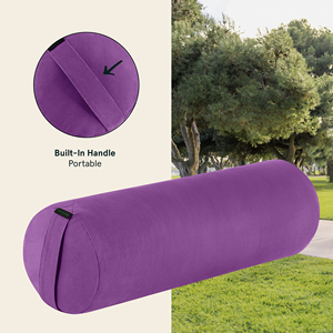 Comprend une housse en coton 100% lavable en machine et une poignée de transport durable, un oreiller de traversin de yoga cylindrique <span class=keywords><strong>Sequoia</strong></span>. - Product Image 4