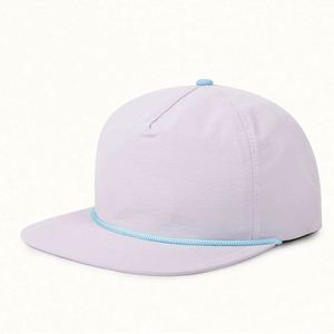 Casquette Snapback 5 Panneaux Unisexe Originale de Haute Qualité Neuve à Visière Plate avec Corde, Écologique et Promotionnelle pour Entreprises – Vente en Gros - Product Image 3