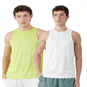 <b>Mens</b> Breathable Knitted Tank Top Sleeveless <b>Vest</b> <b>Sports</b> Training Gym Wear Lightweight Casual Athletic Shirt Bulk Wholesale - Product Image 4