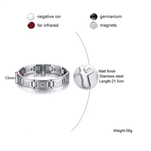 กำไลข้อมือแฟชั่นคุณภาพสูง ไทเทเนียมสตีล สำหรับผู้ชาย ดีไซน์เกลียว - Product Image 2