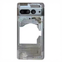 Carcasa de Repuesto para Google Pixel 7 Pro, Tapa Trasera de Batería, Marco de Reparación, Panel Inferior, Bisel, Diseño de Barra, Cristal