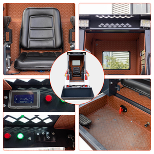 Vente Flash : Chargeuse compacte hydraulique 4x4 diesel certifiée EPA Euro 5 <span class=keywords><strong>avec</strong></span> cabine pour usage domestique, agricole et de jardinage, personnalisable - Product Image 6