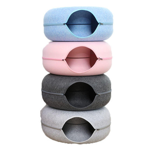 Cama para Gatos Estilo <span class=keywords><strong>Cueva</strong></span>, Cama Interactiva para Jugar y Descansar, <span class=keywords><strong>Cueva</strong></span> para Mascotas con Túnel para Gatos - Product Image 2