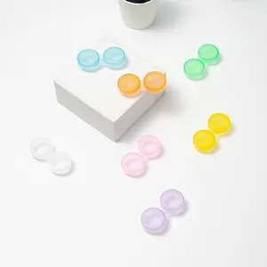 Caja de lentillas de colores personalizada, almacenamiento de lentillas, venta al por mayor