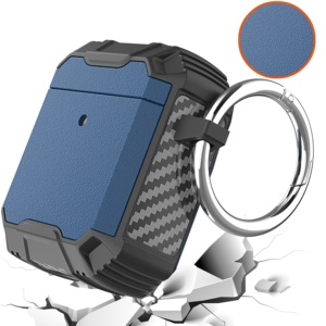 Eraysun Multiple fibre de carbone nouveau produit étuis pour écouteurs pour <span class=keywords><strong>Airpods</strong></span> 1/2 version de banlieue universelle <span class=keywords><strong>Airpods</strong></span> étuis de protection - Product Image 3