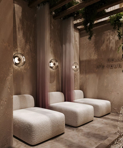 Mobilier moderne pour salon de coiffure |   Design d'intérieur de luxe personnalisé avec éclairage LED pour l'aménagement de salons de beauté et de spas - Product Image 2