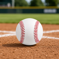Balle de baseball en PVC rigide, 9 pouces, avec logo personnalisé, pour compétition et entraînement des enfants
