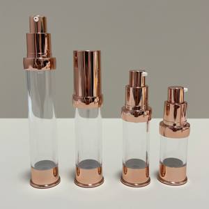 गुलाब की सोने की बोतल एयरलेस बोतलें त्वचा देखभाल ट्यूब 5 मिली 10 मिली 15 मिली 15 मिली सोने की कॉस्मेटिक वैक्यूम एयरलेस पंप - Product Image 1