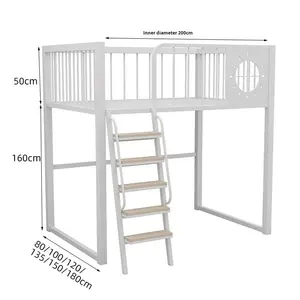 <span class=keywords><strong>Lit</strong></span> mezzanine en <span class=keywords><strong>fer</strong></span> <span class=keywords><strong>forgé</strong></span> moderne avec bureau Cadre en <span class=keywords><strong>fer</strong></span> duplex <span class=keywords><strong>simple</strong></span> et peu encombrant pour petits appartements Usine directe - Product Image 6