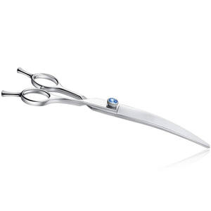 กรรไกรตัดแต่งขนสัตว์เลี้ยงแบบพรีเมียม หัวตรง ผลิตจากเหล็กกล้าไร้สนิม 440C สำหรับตัดแต่งขนสุนัข ใช้สำหรับเสริมความงาม ขัดเงาอย่างละเอียด - Product Image 3