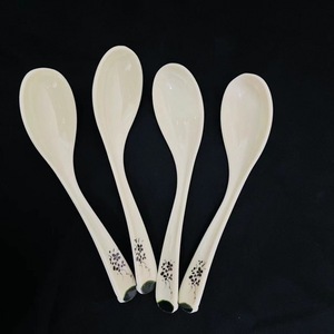 Cuillère C20 Fleur de Lotus Verte, Cuillère en Mélamine, Cuillère à Soupe de Restaurant, Long Manche avec Crochet, Cuillère de Restaurant, Cuillère à Soupe pour Restaurant de Nouilles - Product Image 5