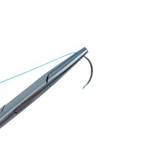 Kit de pratique de suture médicale avec 12 aiguilles de suture de 75 cm, fil de suture en nylon monofilament 3/0, matériel de suture, instrument de formation