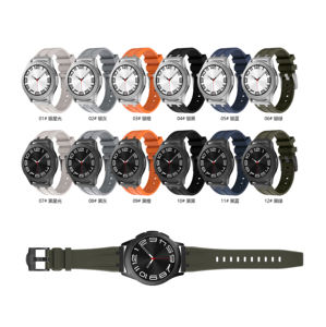 Bracelet de montre en silicone pour <span class=keywords><strong>Samsung</strong></span> <span class=keywords><strong>Galaxy</strong></span> 4/<span class=keywords><strong>5</strong></span>/6 Bracelet Huawei Garmin Fitbit Xiaomi 20/22mm <span class=keywords><strong>Smartwatch</strong></span> Sport Accessoire étanche - Product Image 2