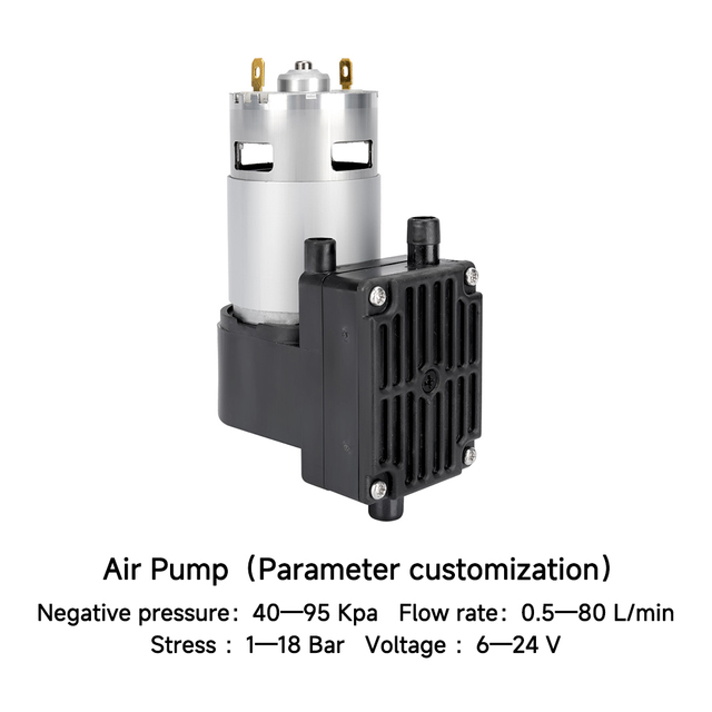 HCKG Low Price Long Life 2Bar 50L/min Flow Rate Brush Mini Diaphragm Pump Silent 12v Dc Micro Vacuum Pump for Robot Skeleton