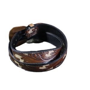 Cinturón de moda Western Cowgirl Cowboy Country Girl de alta calidad para mujer, cuero sintético con hebilla de cobre para pantalones vaqueros - Product Image 1