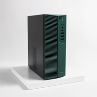 Boîtier PC Mini Pcooling, Boîtier d'ordinateur de bureau, Boîtier PC Mini ITX, Boîtier de jeu vert, Boîtier d'ordinateur Micro ATX