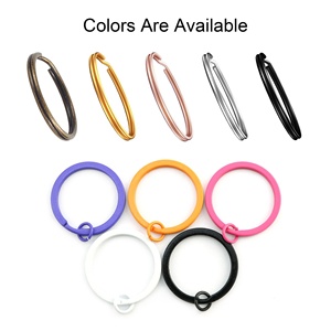 Llavero Circular de <span class=keywords><strong>Metal</strong></span> con Borde de Hierro, Anillo Dividido, Moderno, Impermeable, Ligero, para el Hogar, el Automóvil, Monedas, Actividades al Aire Libre, Etiquetas DIY - Product Image 6