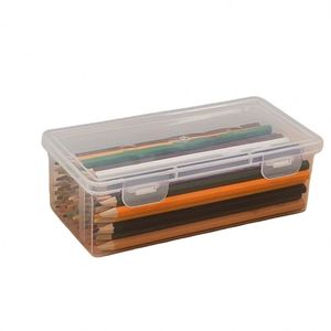 PVC Pencil case Large Capacity Suitable for <b>School</b> Students Custom Different Colors and logo - Product Image 5