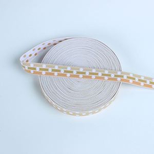 Cheap Price Nylon Spandex Polyester Jacquard Thick Elastic Band Custom Color Stripe <b>Webbing</b> - Product Image 4