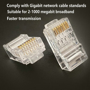 ethernet <strong>RJ45</strong> <strong>connector</strong> Cat6 pass through 8P8C modular plug UTP insert Cat 6 <strong>RJ45</strong> <strong>connector</strong> - Product Image 3