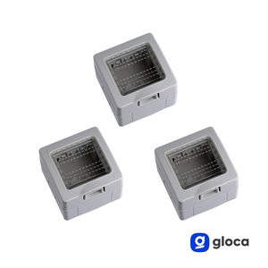 Set di scatole di giunzione Gloca da 3 pezzi, custodia in plastica 2P IP55 per la serie Matix - Product Image 3